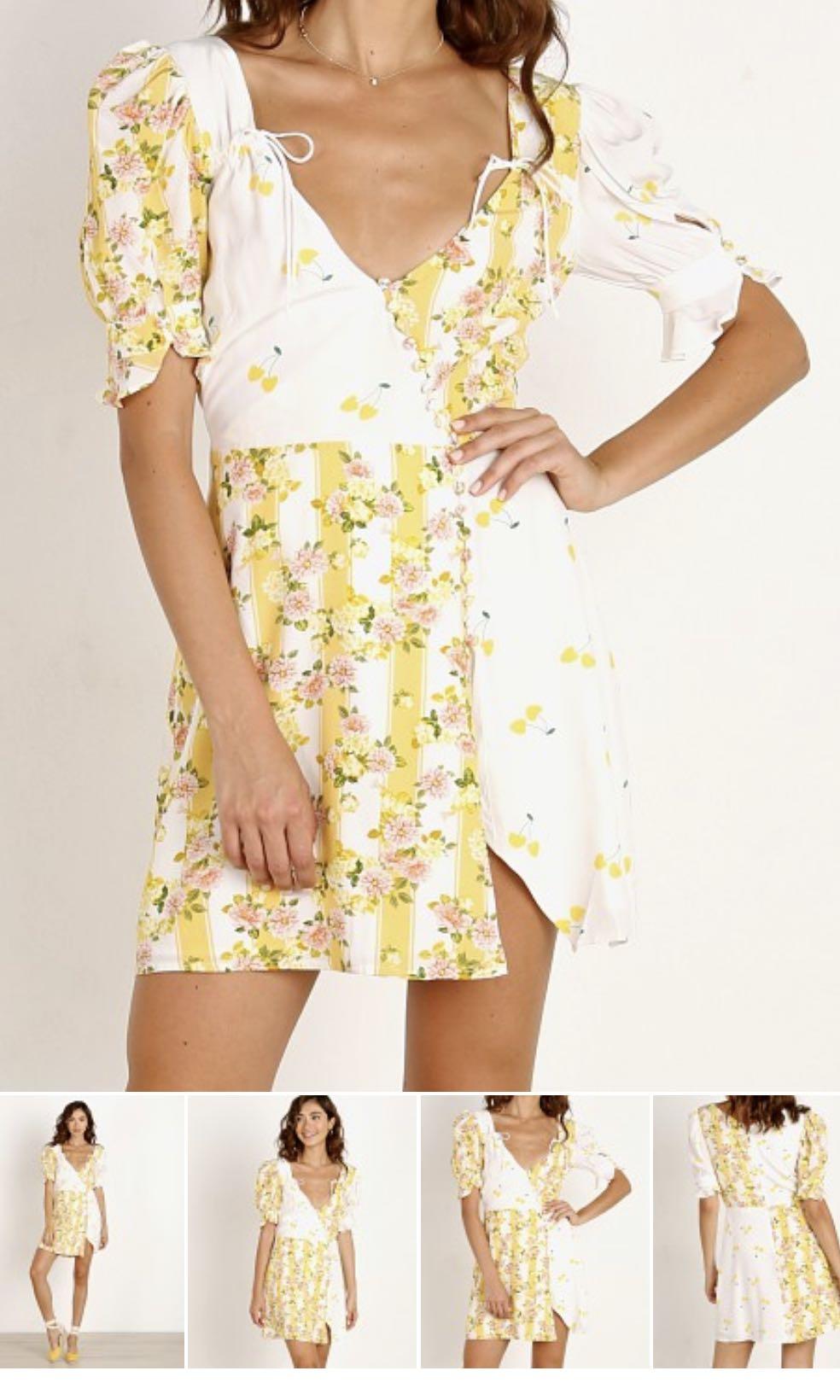 for love and lemons savannah wrap mini dress