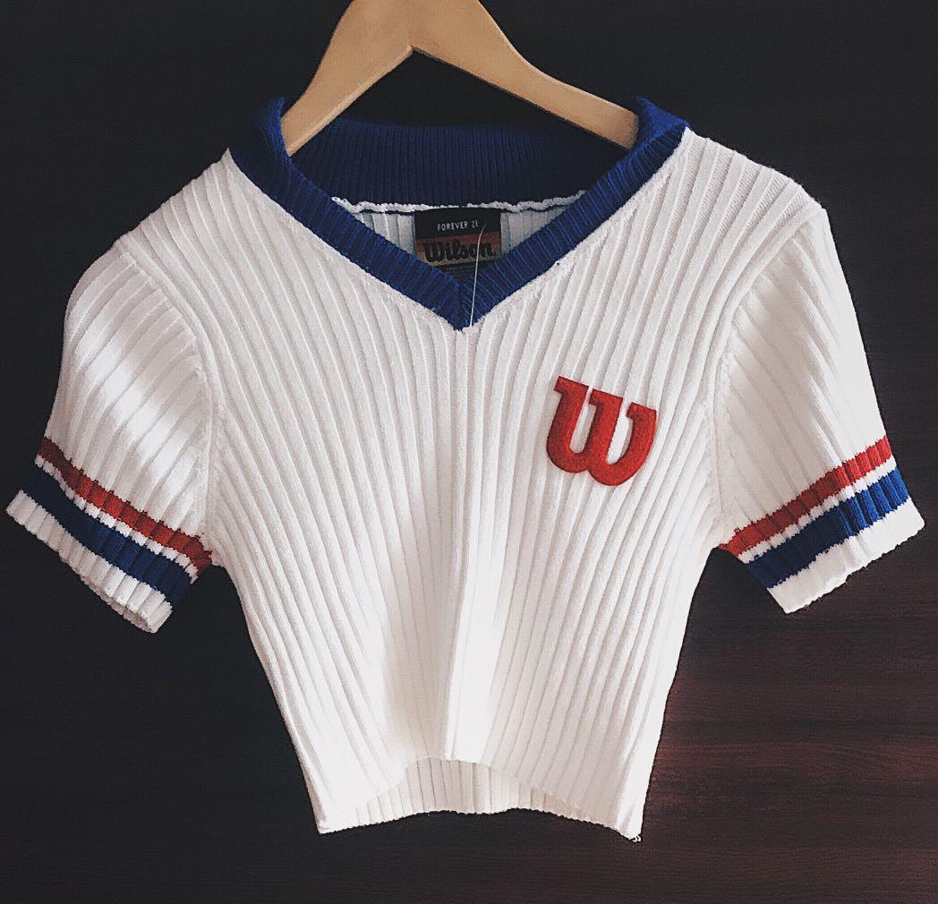 Forever 21 Wilson Crop n Polo Women s Fashion Tops Others Tops on Carousell
