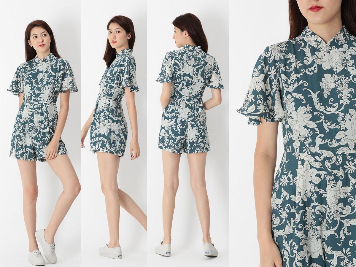 Cheongsam romper hot sale