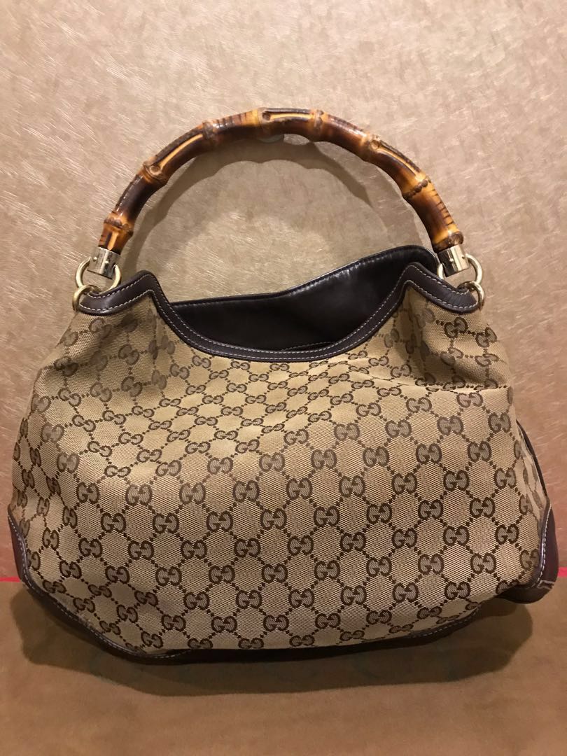 Gucci Bamboo Hobo Hangbag, Luxury, Bags 