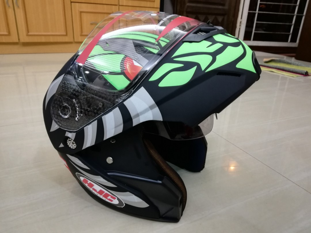 Helmet Fullface Flip Up Hjc Lorenzo Murah Auto Accessories On Carousell