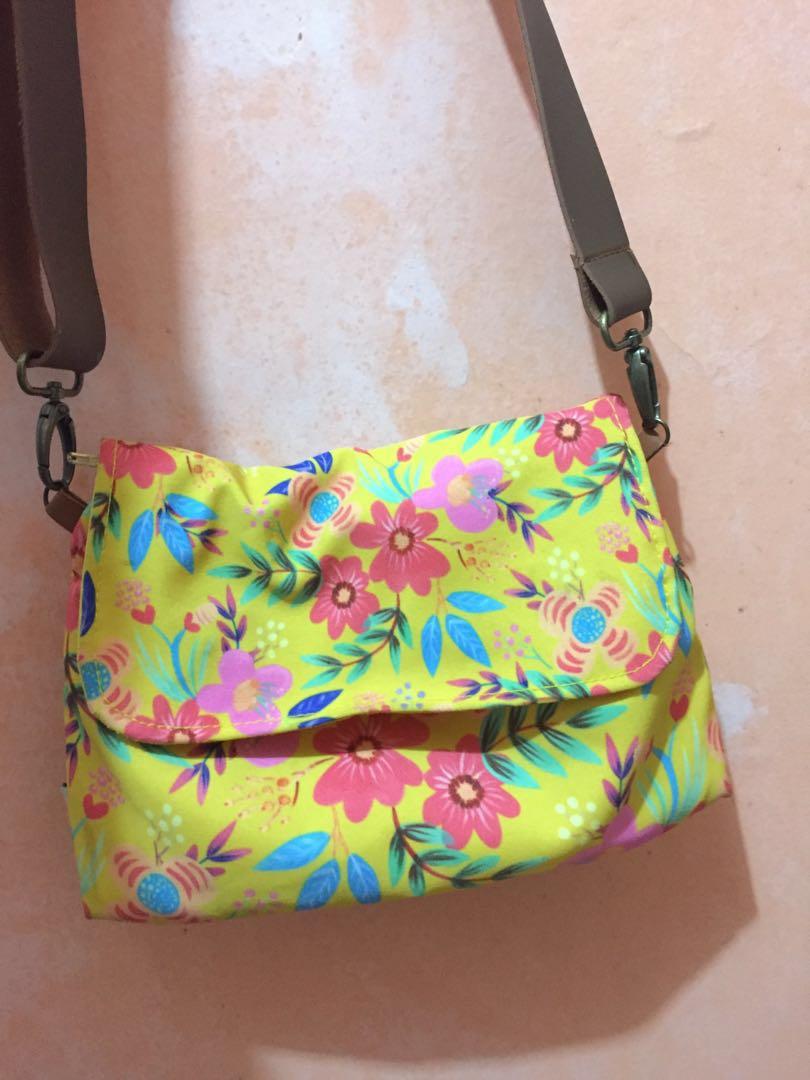 handcrafted sling bags