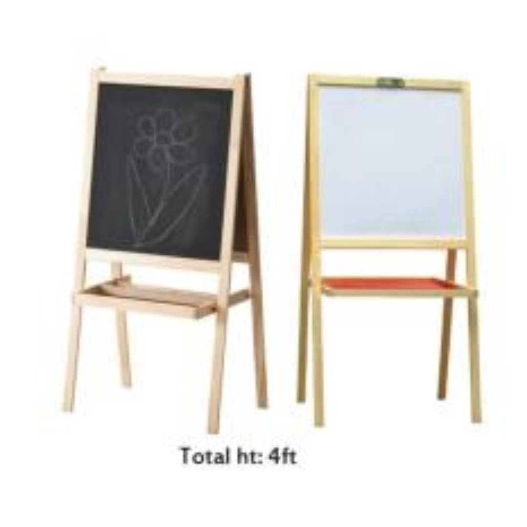 Ikea Mala Easel Black/White Board, Furniture & Home Living, Furniture