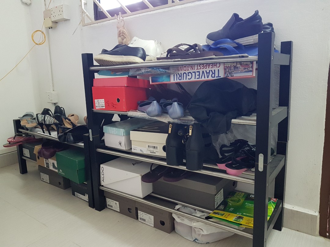 Ikea open shoe rack x3 (selfcollect), Furniture & Home Living