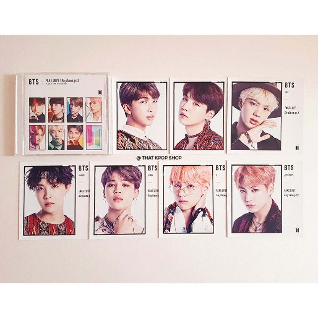 Instock Free Nm Bts Fake Love Airplane Pt 2 Japan Fc Cd Changing Jacket Sleeve Entertainment K Wave On Carousell