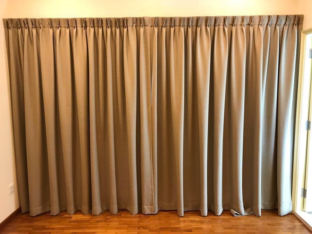 Outstanding khaki valance Khaki Tan Beige Curtains High Quality Blackout Furniture Home Living Decor Blinds On Carousell