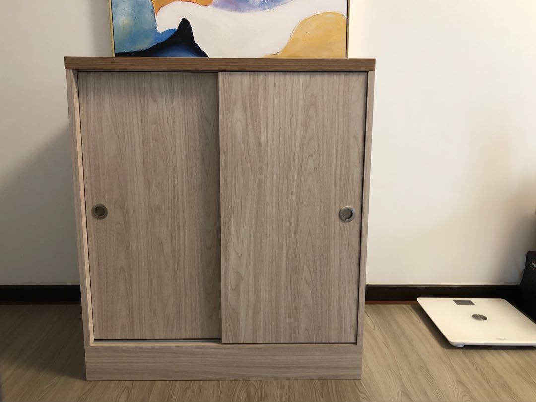 Small sliding door deals cabinet