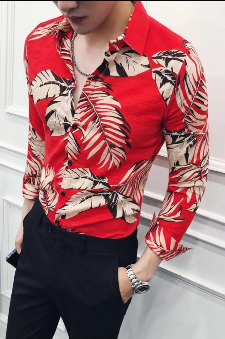 red long sleeve for men