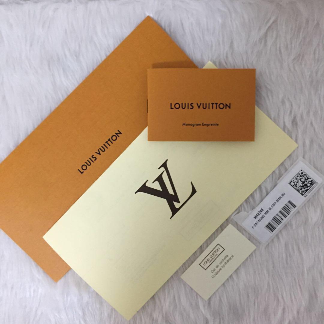 Louis Vuitton, Bags, Auth Louis Vuitton 2way Bag Monogram Emplant  Montaigne Mm M42746 Marine Rouge