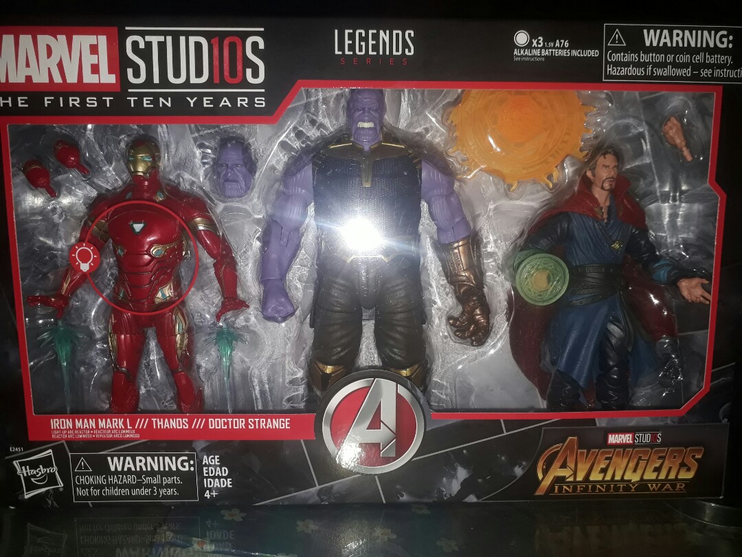 Marvel legends thanos iron man doctor strange top