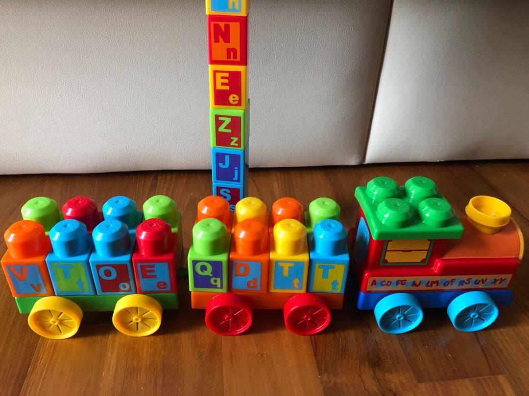 mega bloks alphabet train