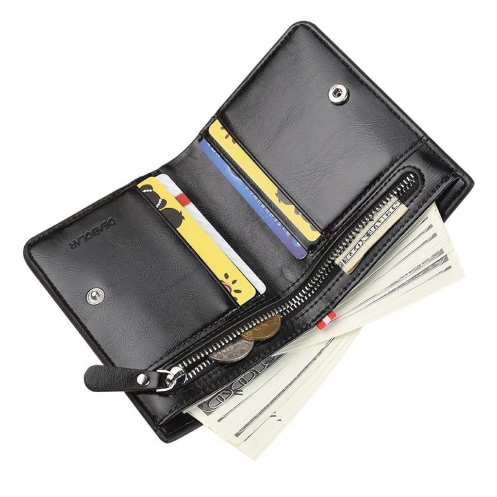 Men PU leather Wallet Male Purse Coin Money Bag For Portomonee Walet