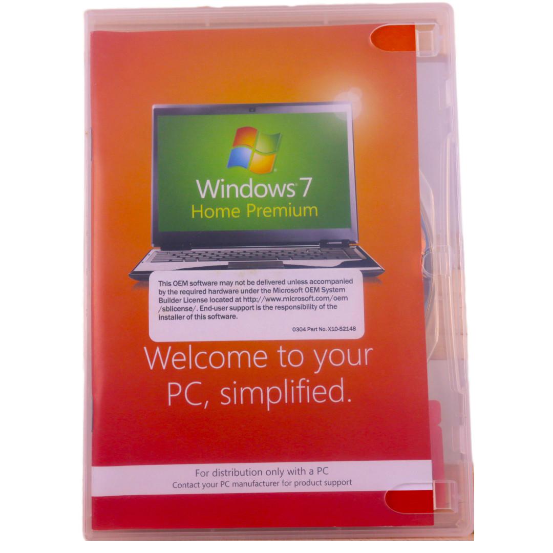 Microsoft Windows 7 Home Premium 64-Bit Oem Software - Authentic Windows  Software (Used, Pre-Owned), Computers & Tech, Parts & Accessories, Software  On Carousell