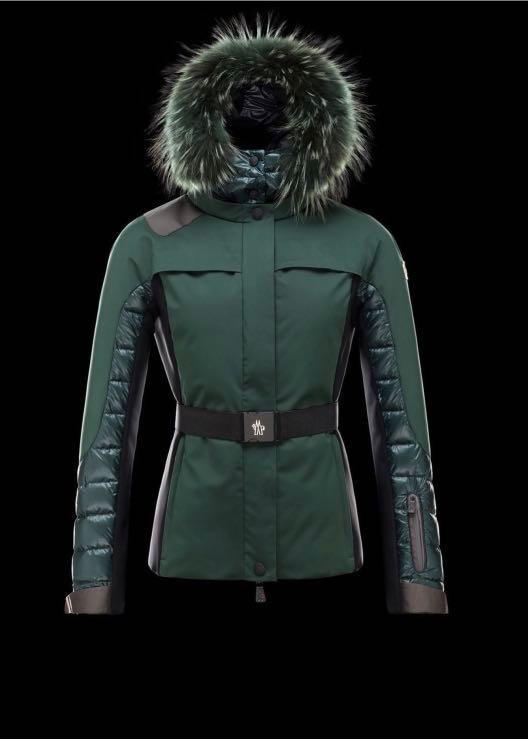 moncler green women's coat