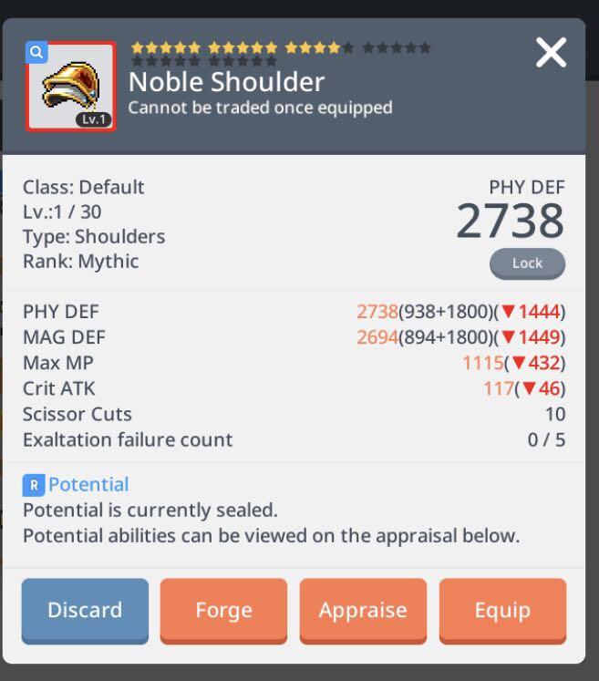 Mythic Noble Shoulders A2z Toys Games Video Gaming In Game Products On Carousell - noble koala roblox