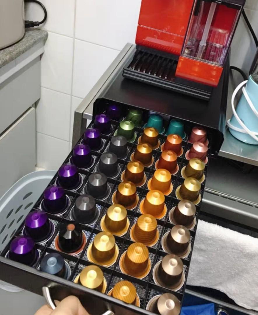 Nespresso Pod Holder (2 types of drawers), Furniture & Home Living