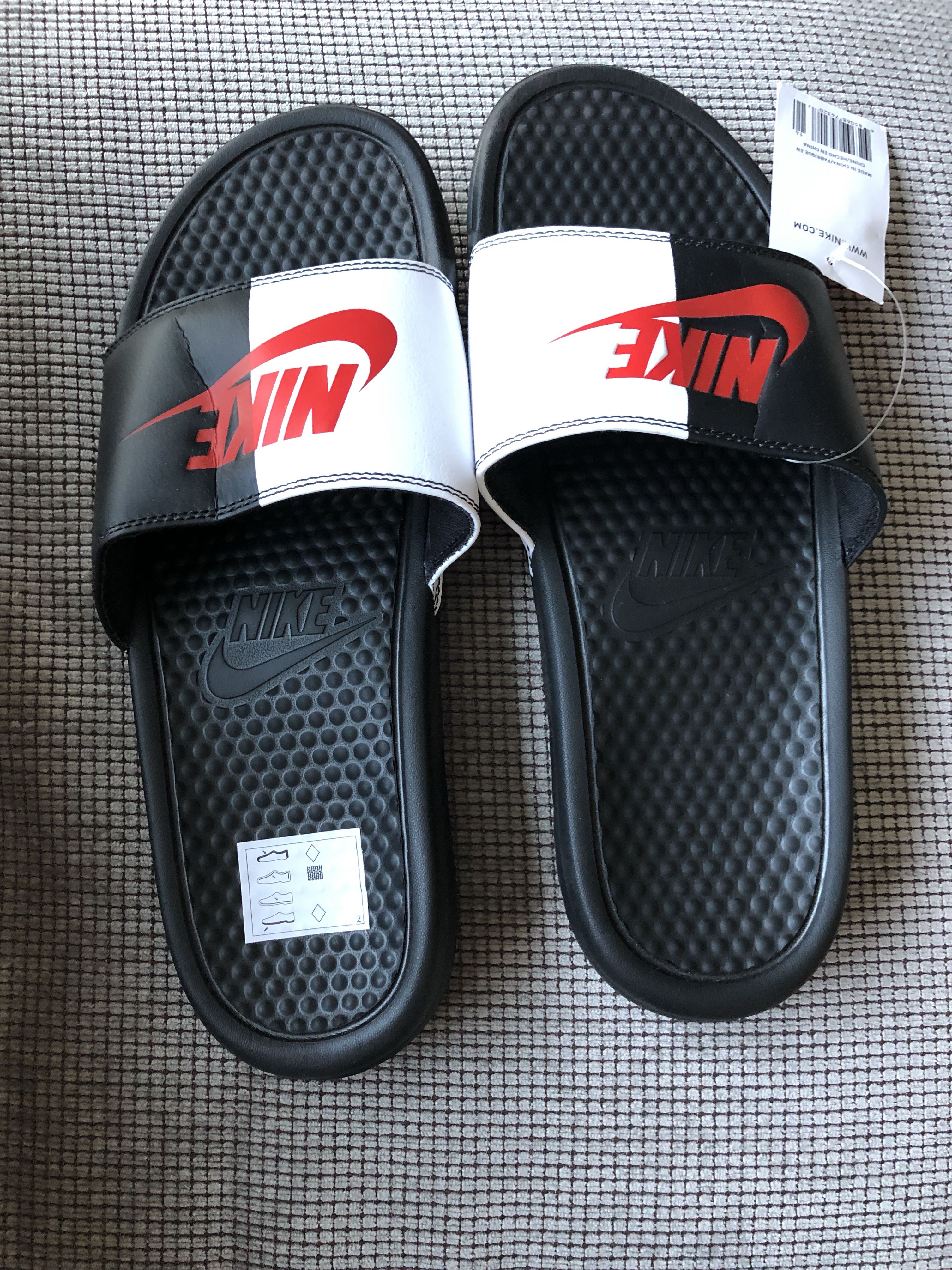 men's nike benassi sliders