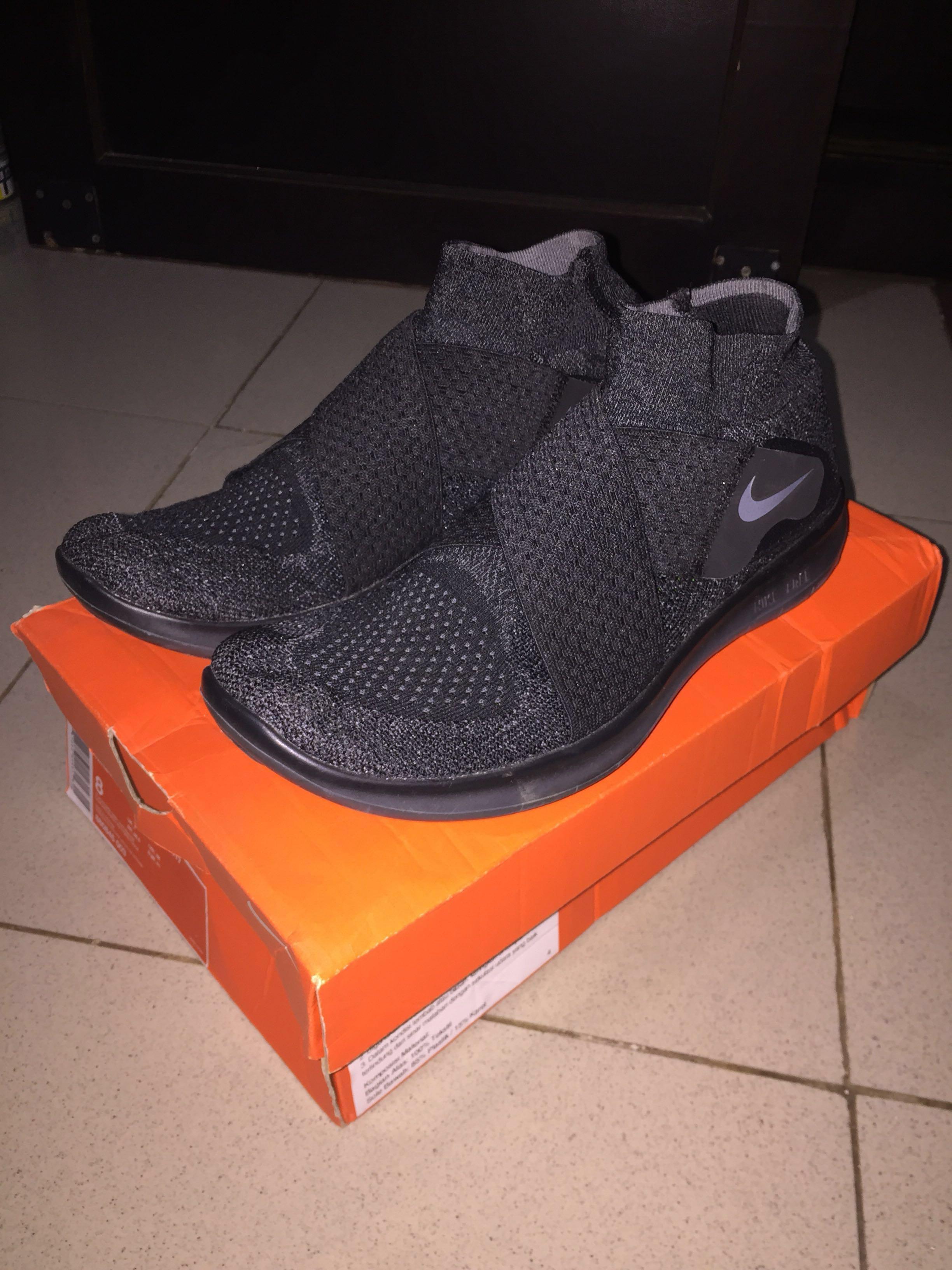 NIKE FREE RN MOTION FLYKNIT 2017 BLACK DARK GREY ANTHRACITE