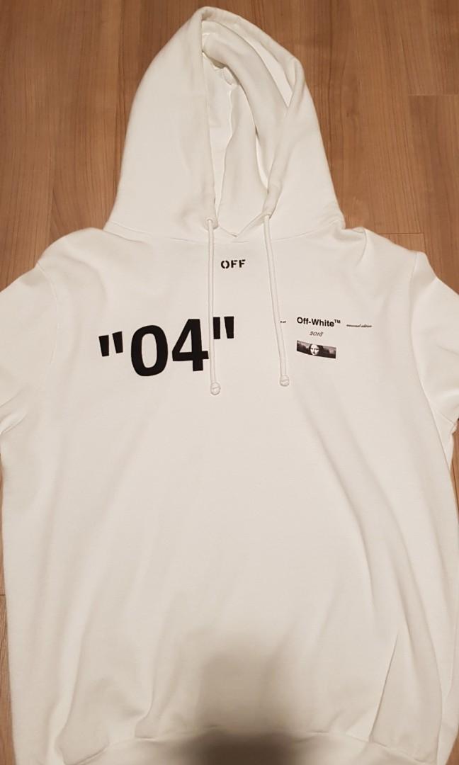 Off White For All 04 Hoodie Men s Fashion Coats Jackets and Outerwear on Carousell