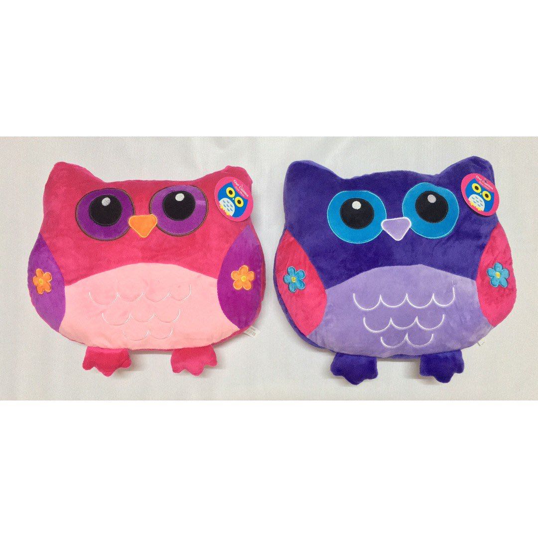 Owl Cushion Pillow Pink Purple Mfeb20 Babies Kids Others