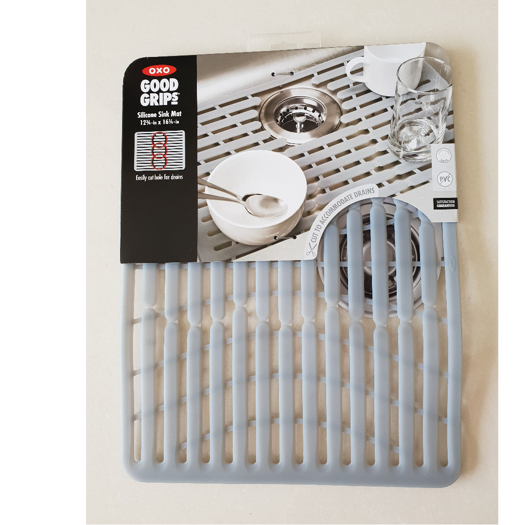 OXO Good Grips PVC Free Silicone Sink Mat, Large, Furniture & Home
