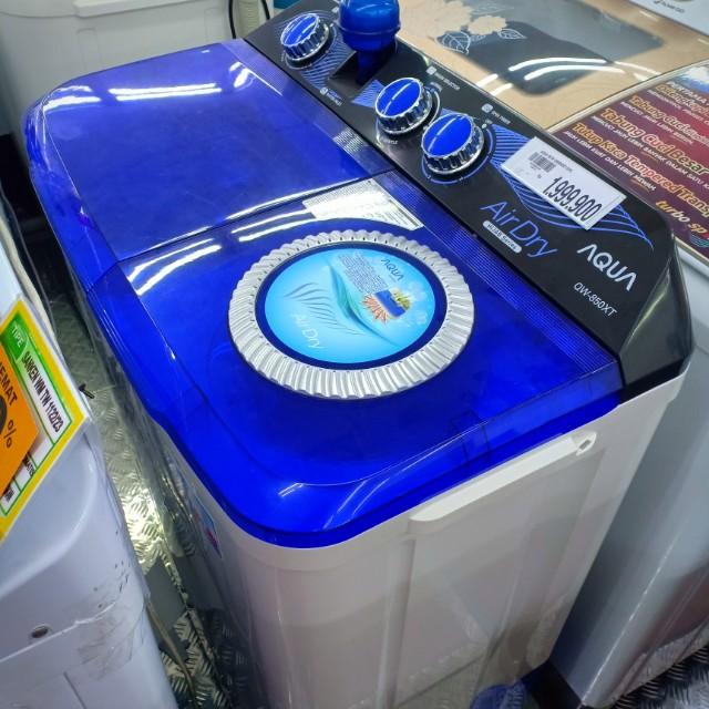 Promo Kredit Mesin Cuci Aqua 8KG 2 Tabung, TANPA DP 0%