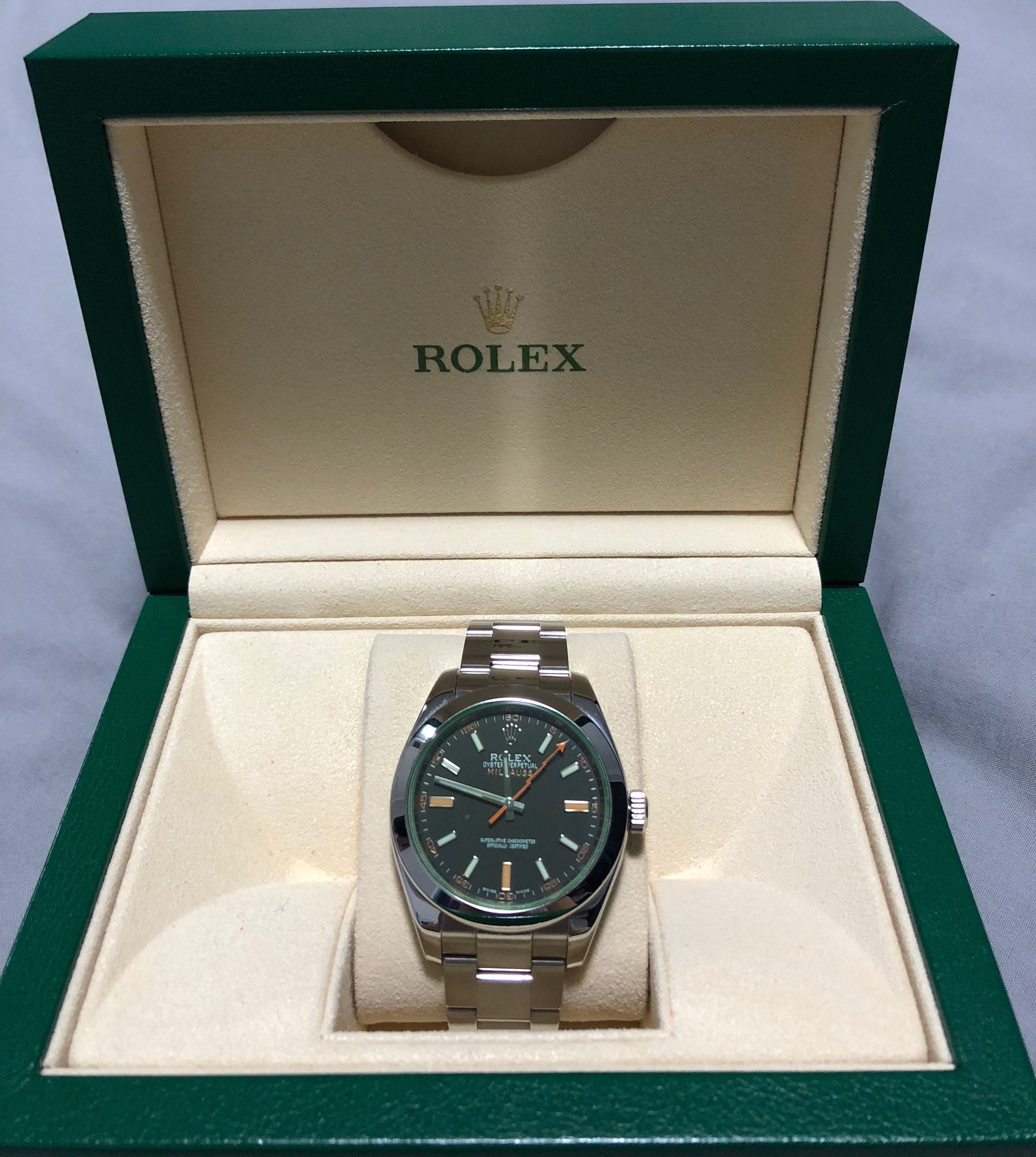 rolex milgauss box