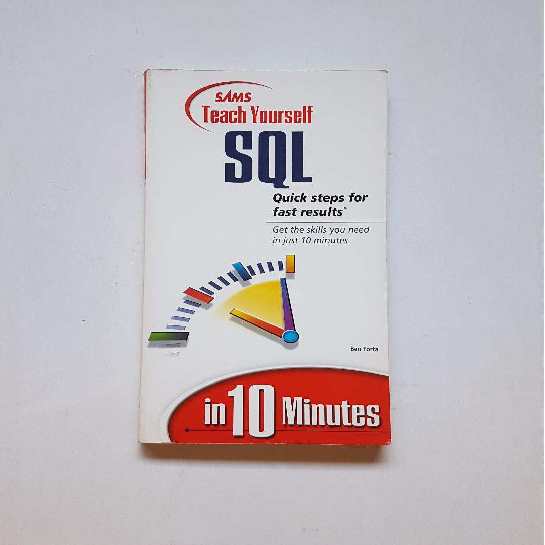 Sams Teach Yourself Sql In 10 Minutes Books Stationery Non