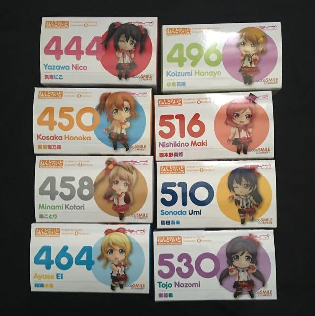 School Idol Project Lovelive Nendoroid Set Hobbies Toys Toys Games On Carousell