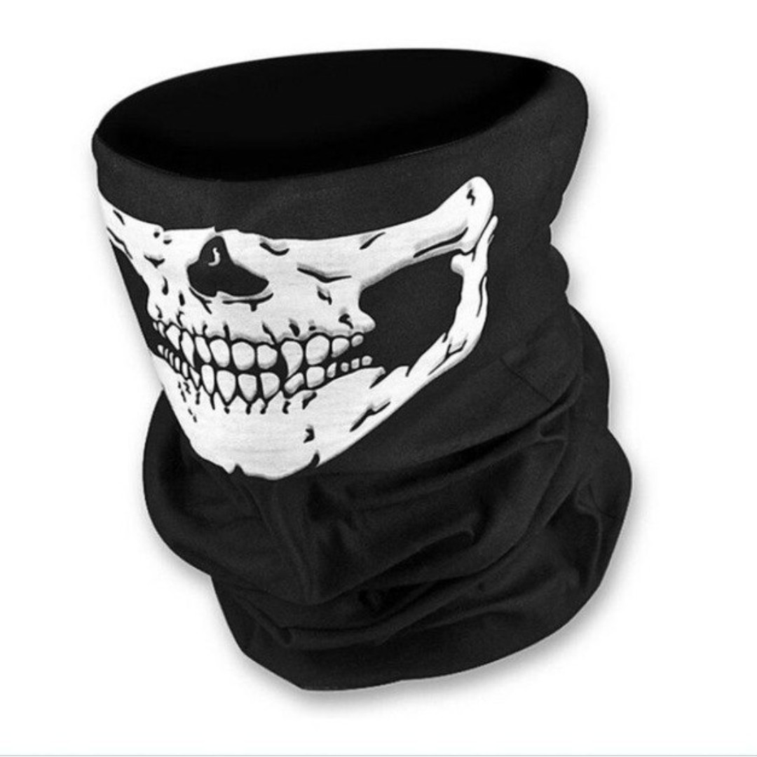 Skull Face Bandana Soft Breathable Face Mask Bandana For Paintball Bike Motorcycle Halloween Military Cosplay Etc Sports Sports Games Equipment On Carousell - tactical scarf roblox