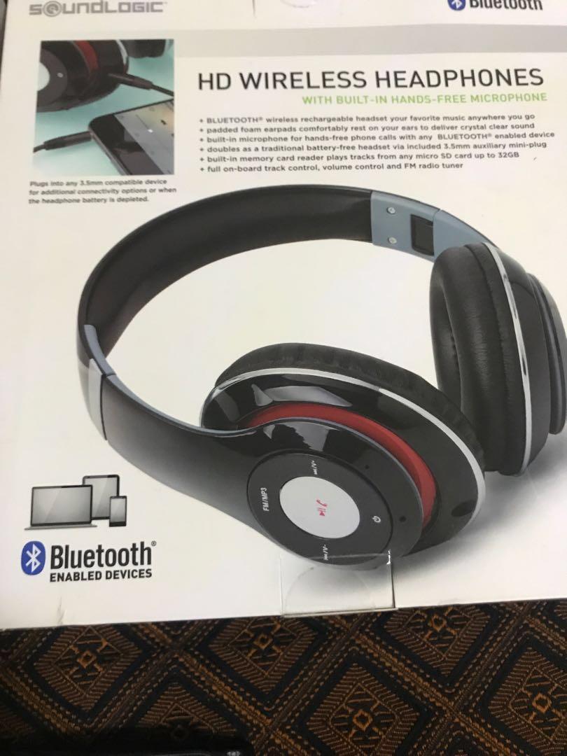 SoundLogic HD wireless Headphones Audio Headphones Headsets on
