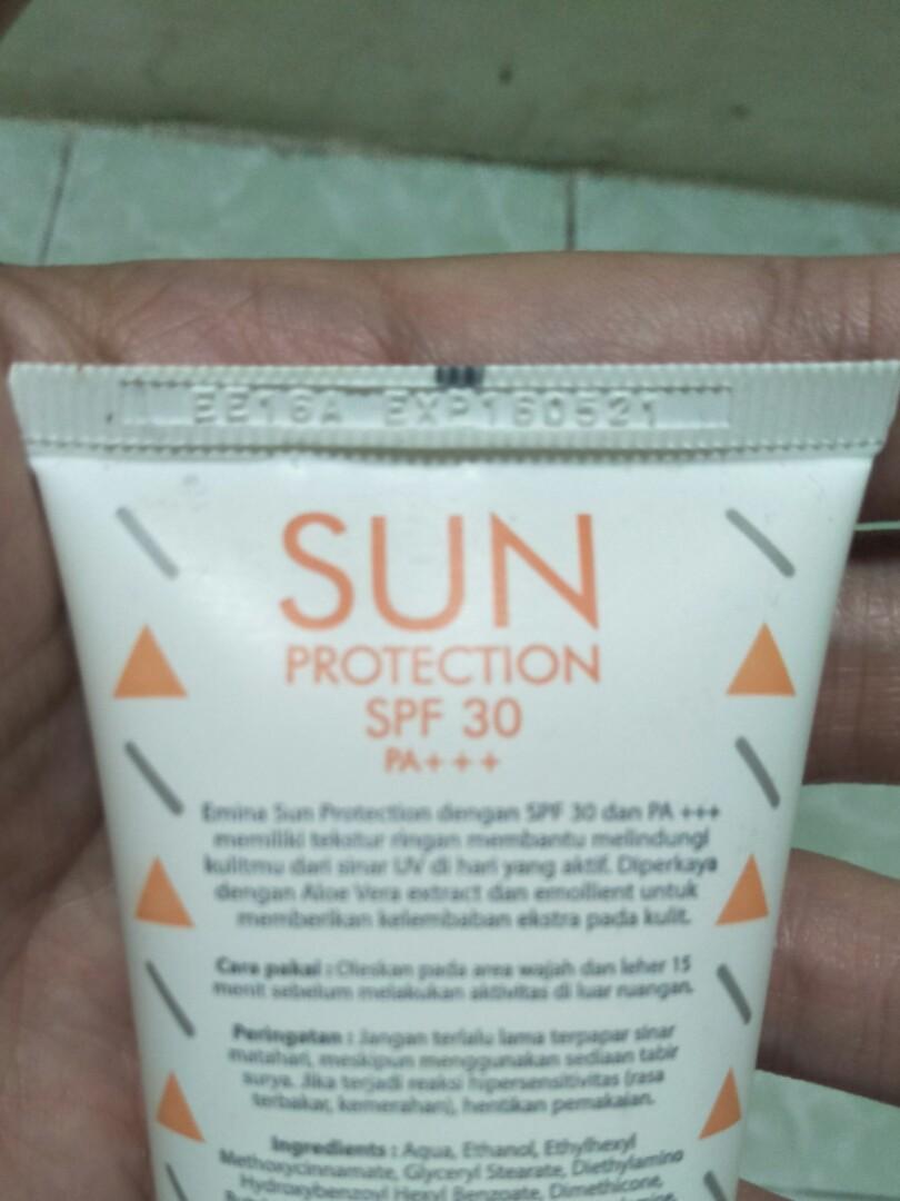 Sun protection emina, Kesehatan & Kecantikan, Rias Wajah di Carousell