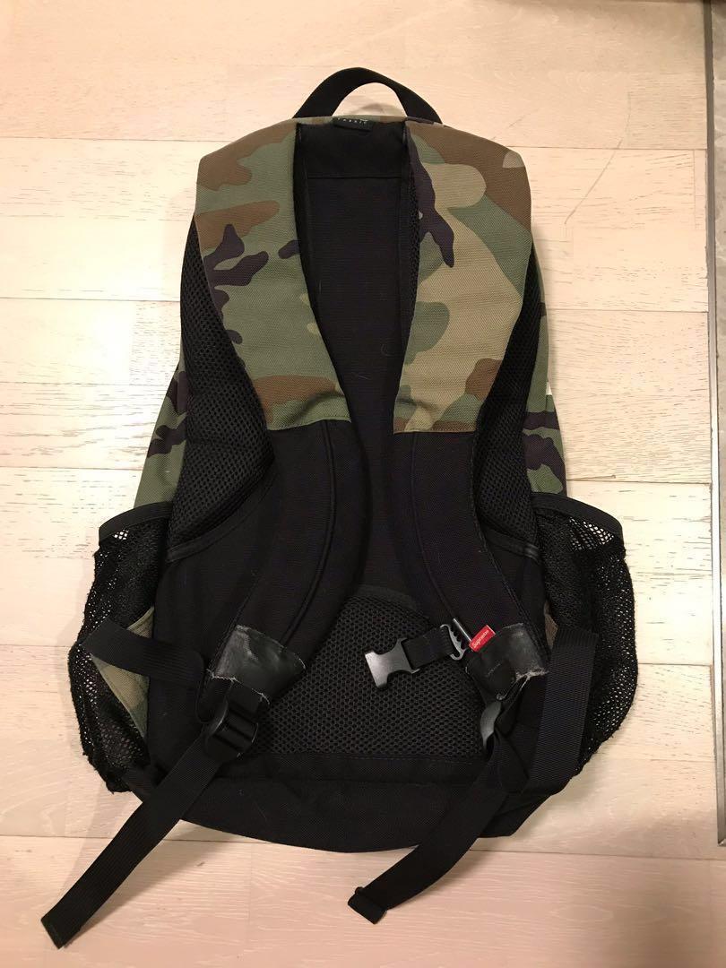 Supreme 迷彩背囊Camo Backpack, 男裝, 袋, 背包- Carousell