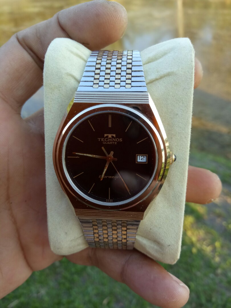 Technos borazon quartz swiss movement, Men's Fashion, Watches 