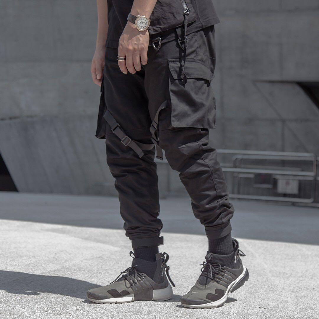 techwear pants with straps