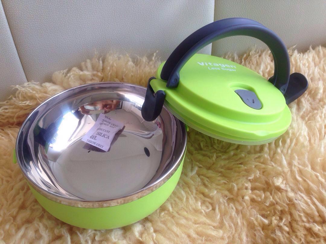 Thermal air tight insulated vacuum Lunch box tupperware food container