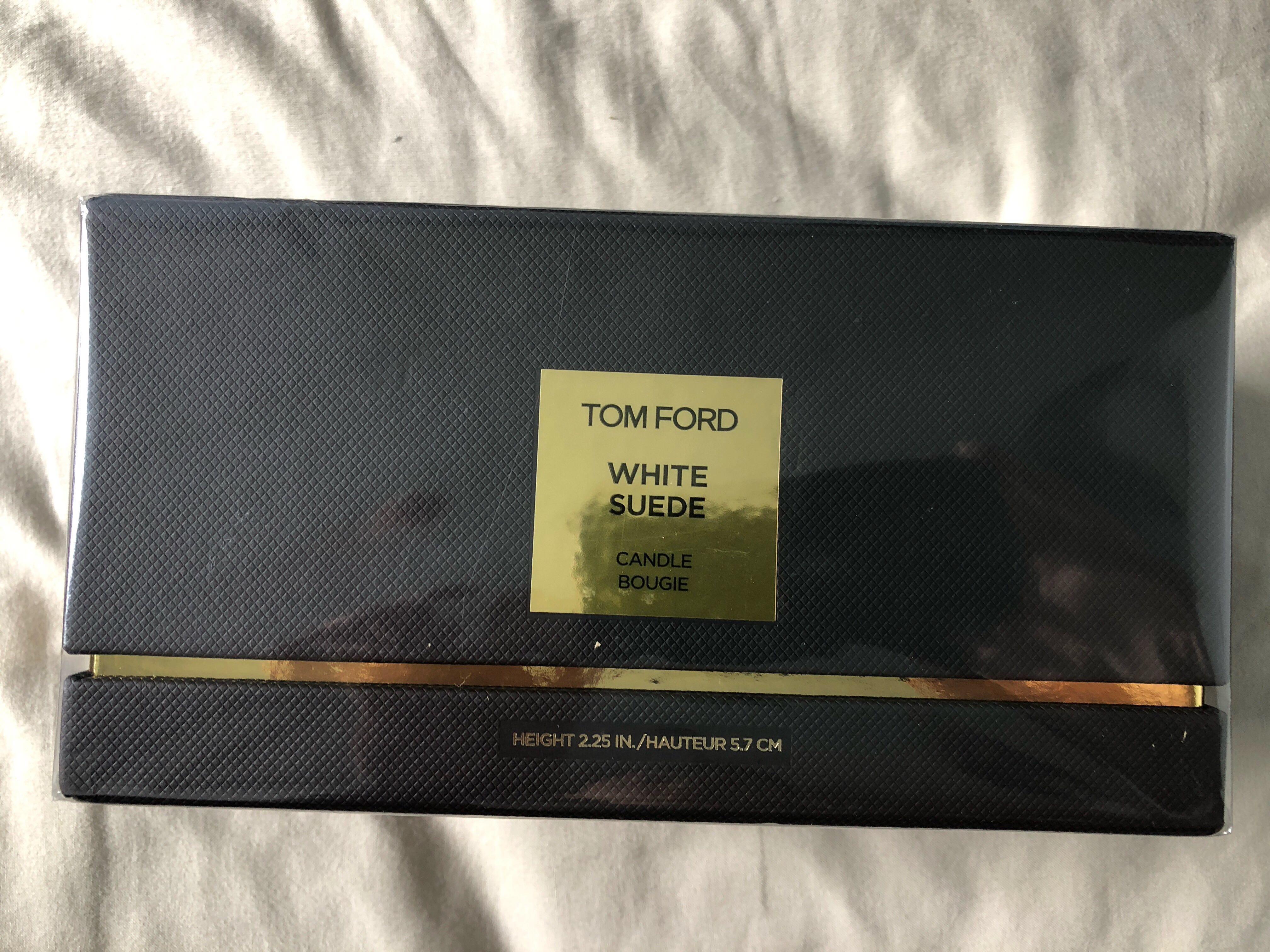 Tom Ford white suede candle, 美容＆化妝品, 沐浴＆身體護理, 沐浴及身體護理 身體護理 Carousell