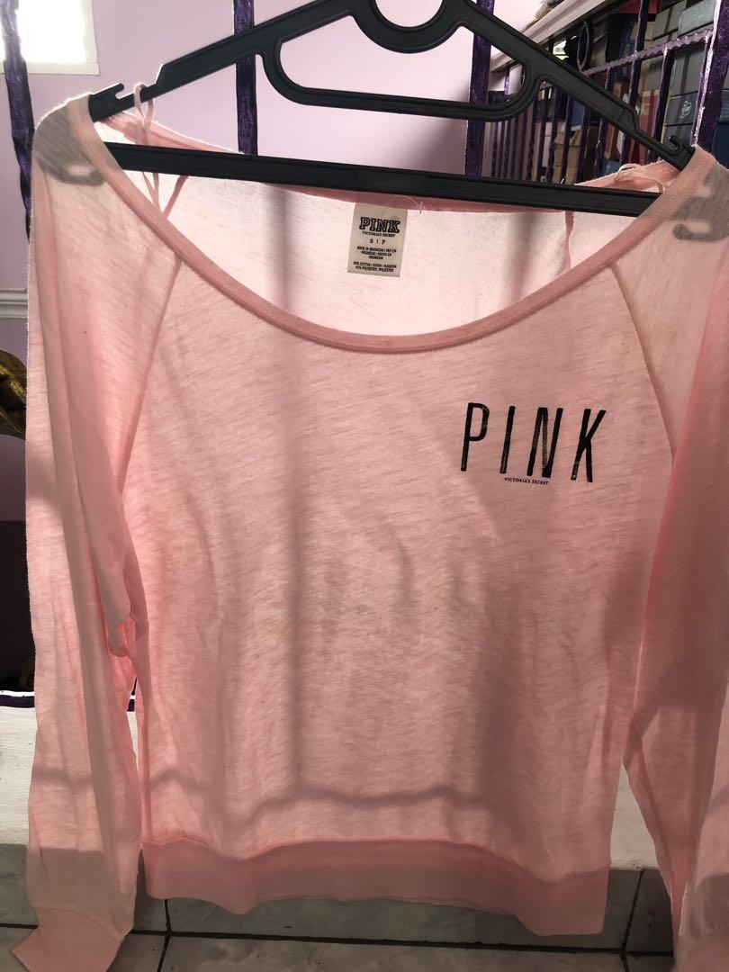 T-Shirt PINK Victoria's Secret, Fesyen 