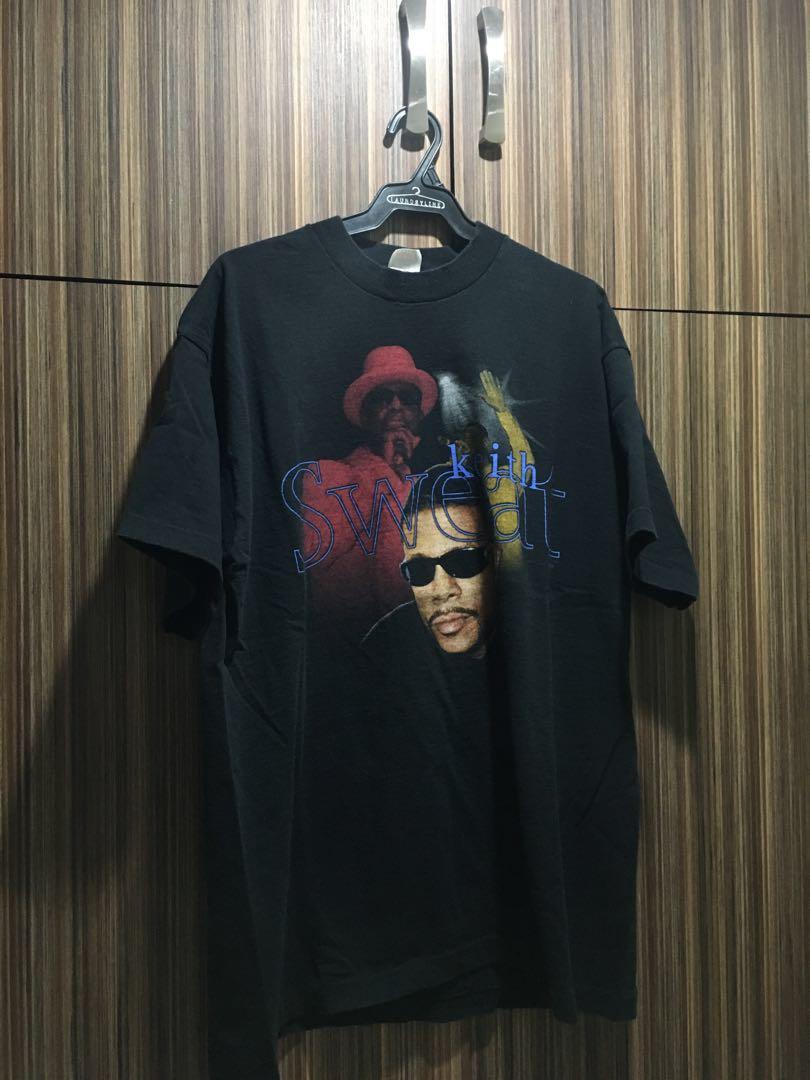 Vintage 1997 Keith Sweat Tour Tee Men s Fashion Tops Sets