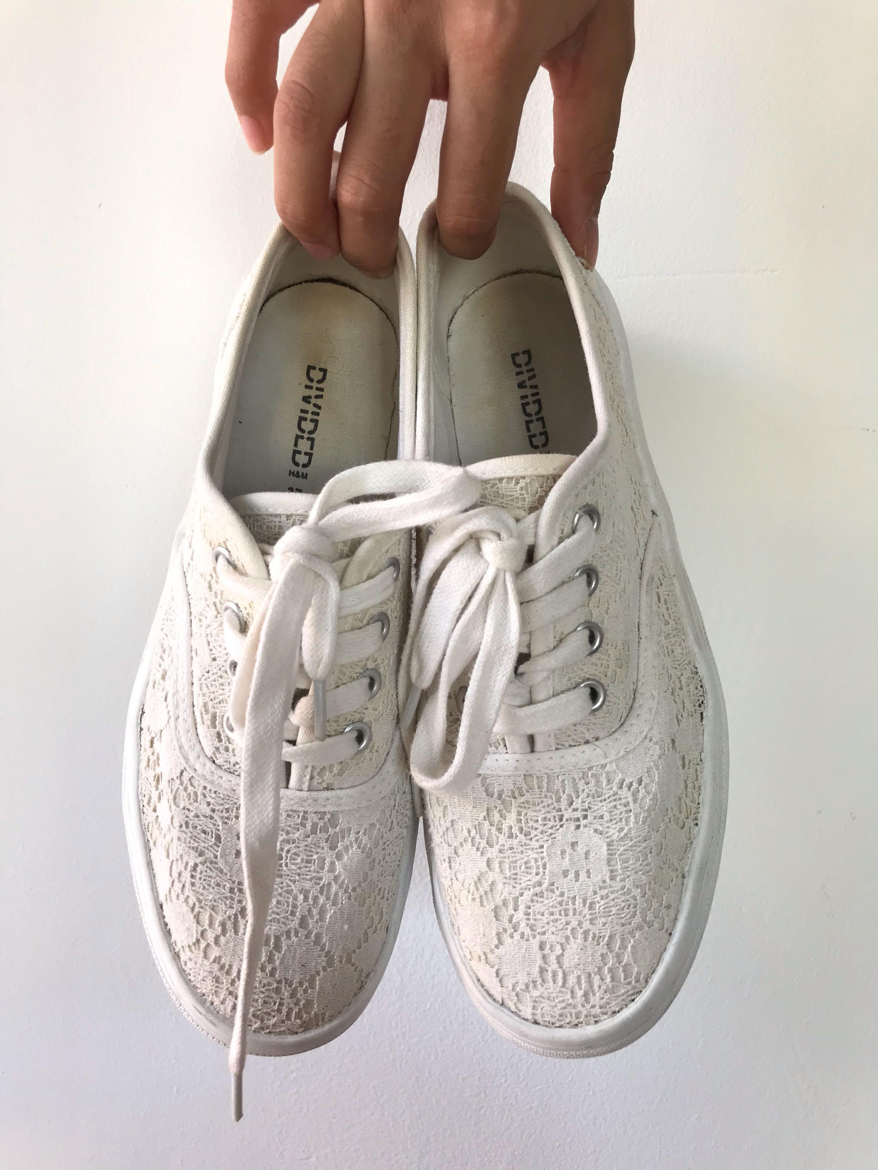 White lace sneakers h&m sale