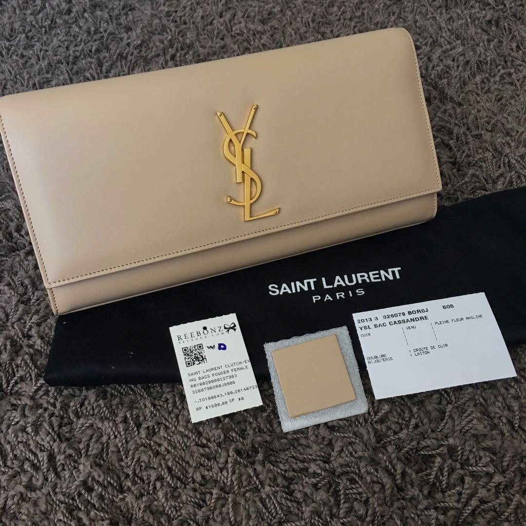 YSL Cassandre Monogram Clutch, Luxury, Bags & Wallets on Carousell