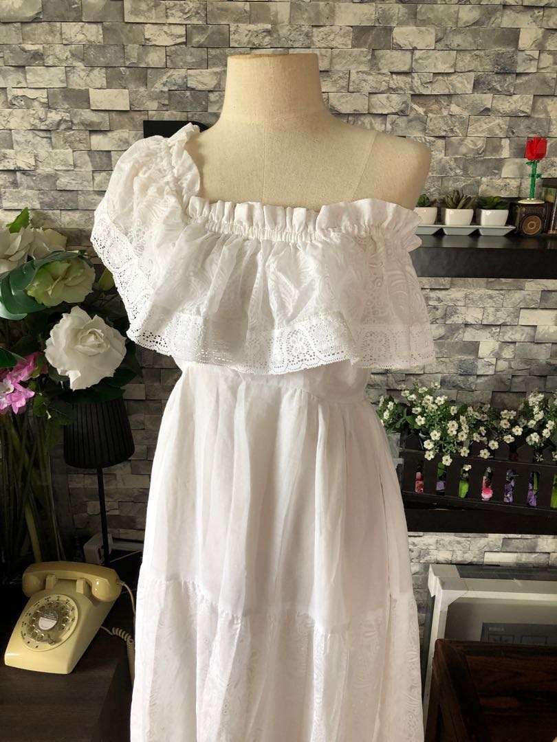 white mexican wedding dress