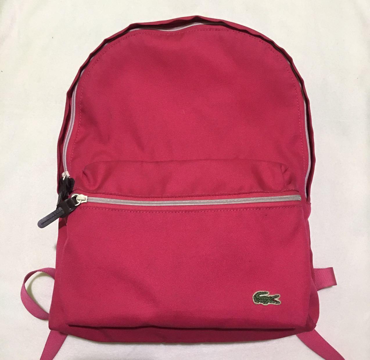 Lacoste pink backpack Clearance