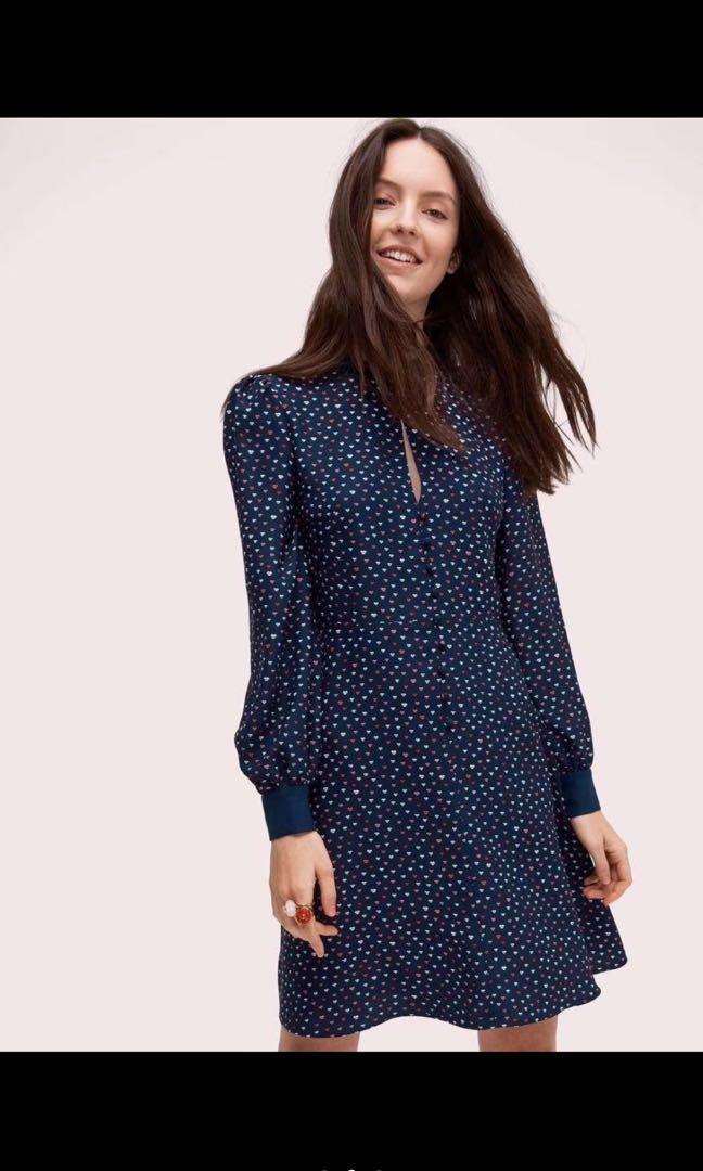 BNWT Authentic Kate Spade Lips Crepe Mini Dress