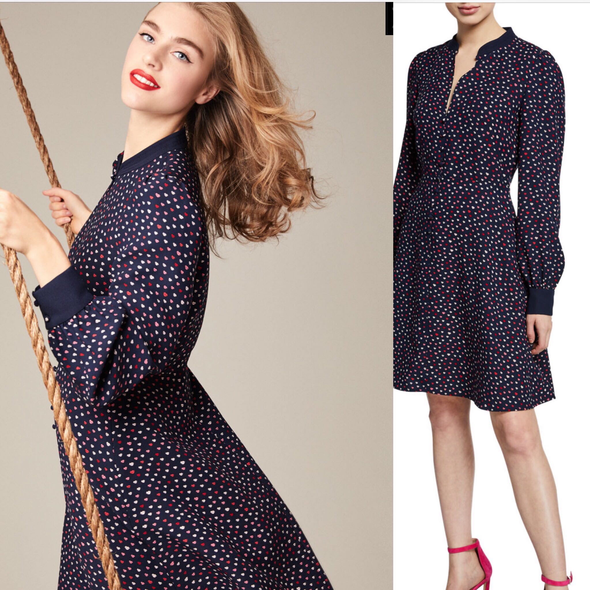 Kate spade new arrivals lips crepe dress