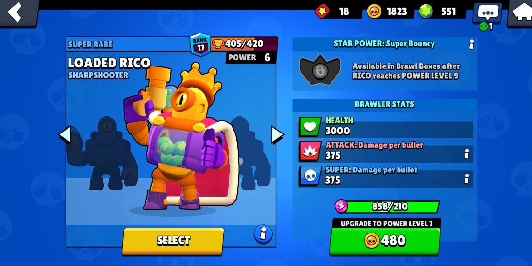 Brawl Stars Account Video Gaming Gaming Accessories Game Gift Cards Accounts On Carousell - rico guardian brawl stars
