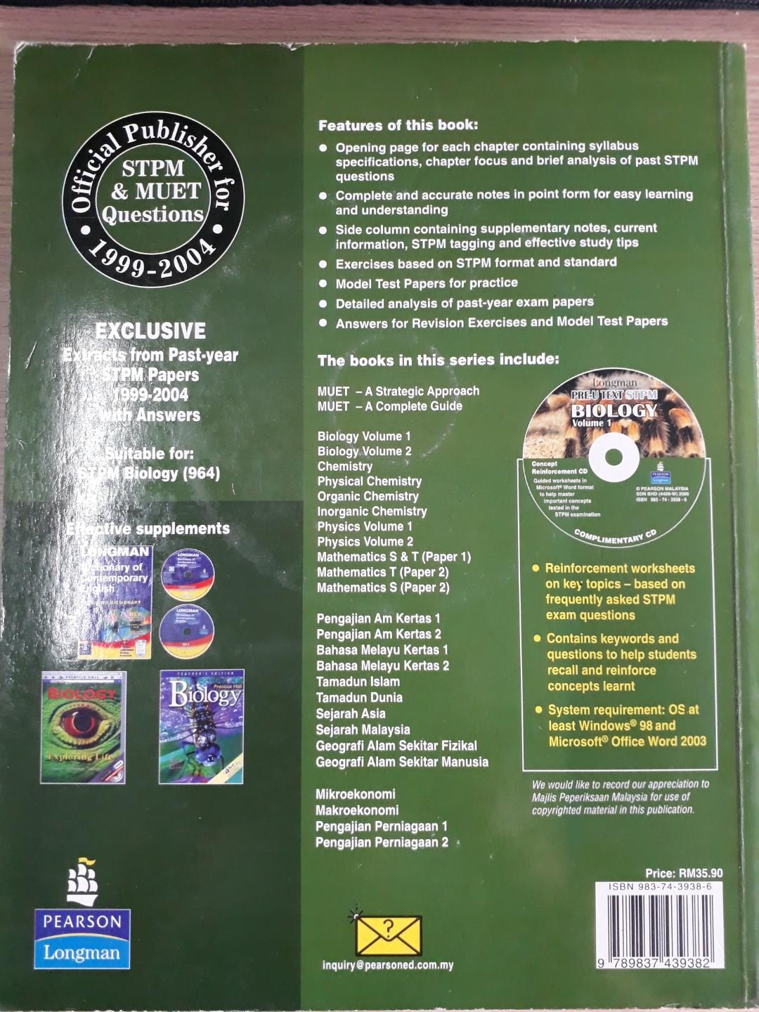 Buku Belajar Biologi Longman Pearson Buku Alat Tulis Buku Pelajaran Di Carousell