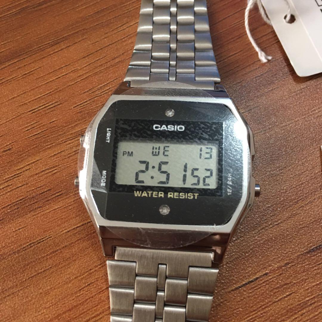 casio diamond prata
