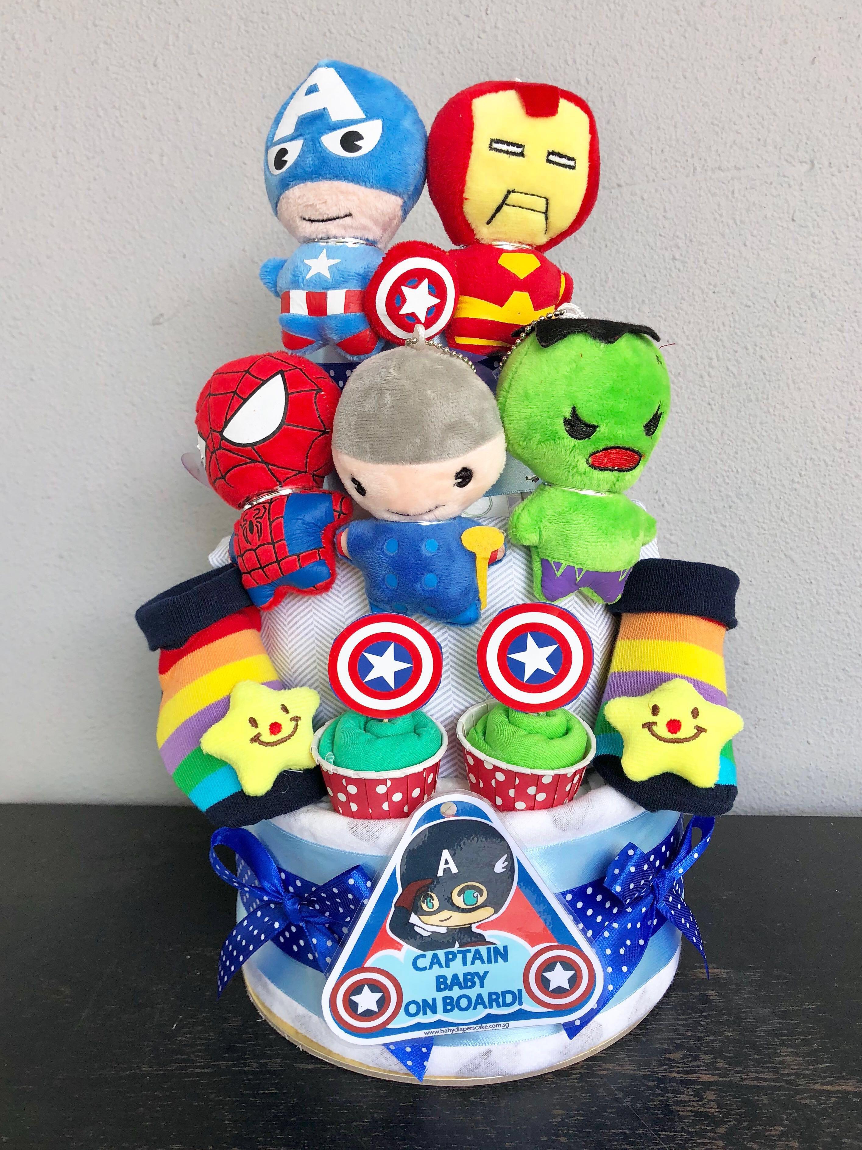 Marvel diaper cake clearance