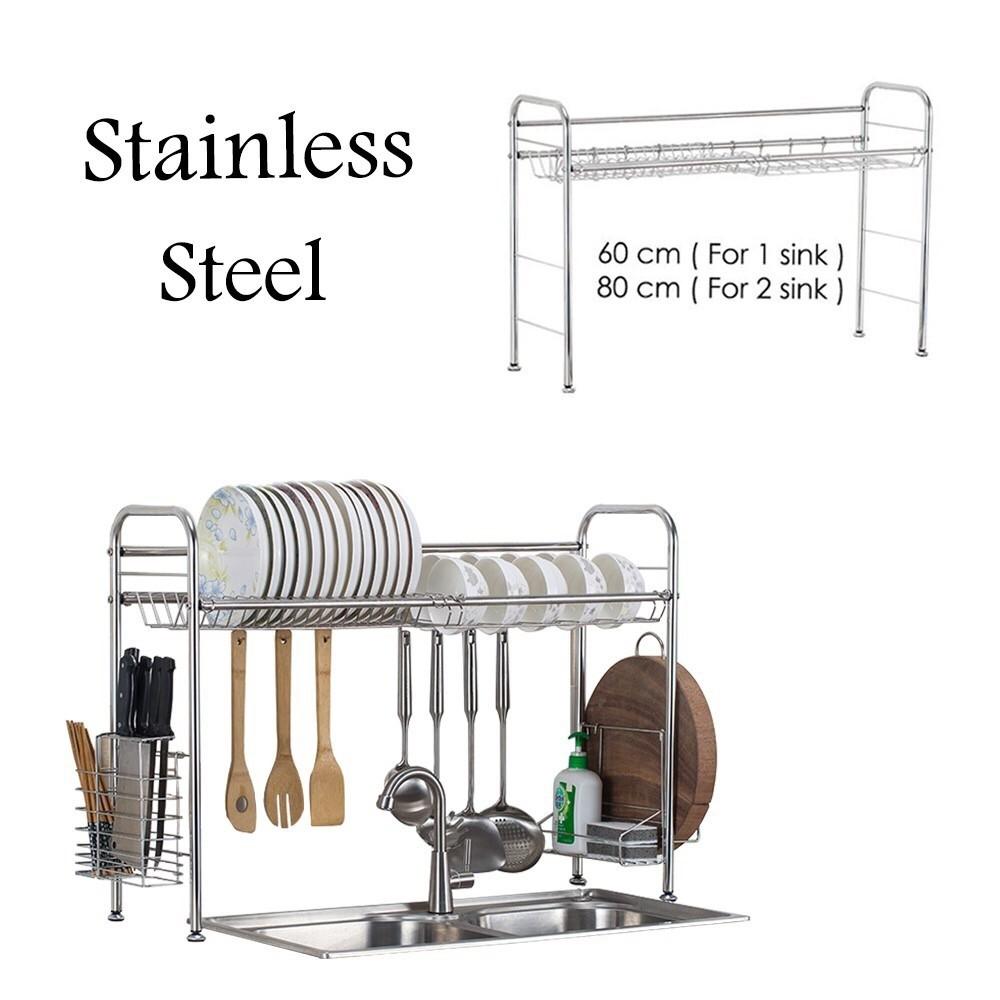 Drying Rack Dishwasher Drainer Stainless Steel Kitchen Organizer